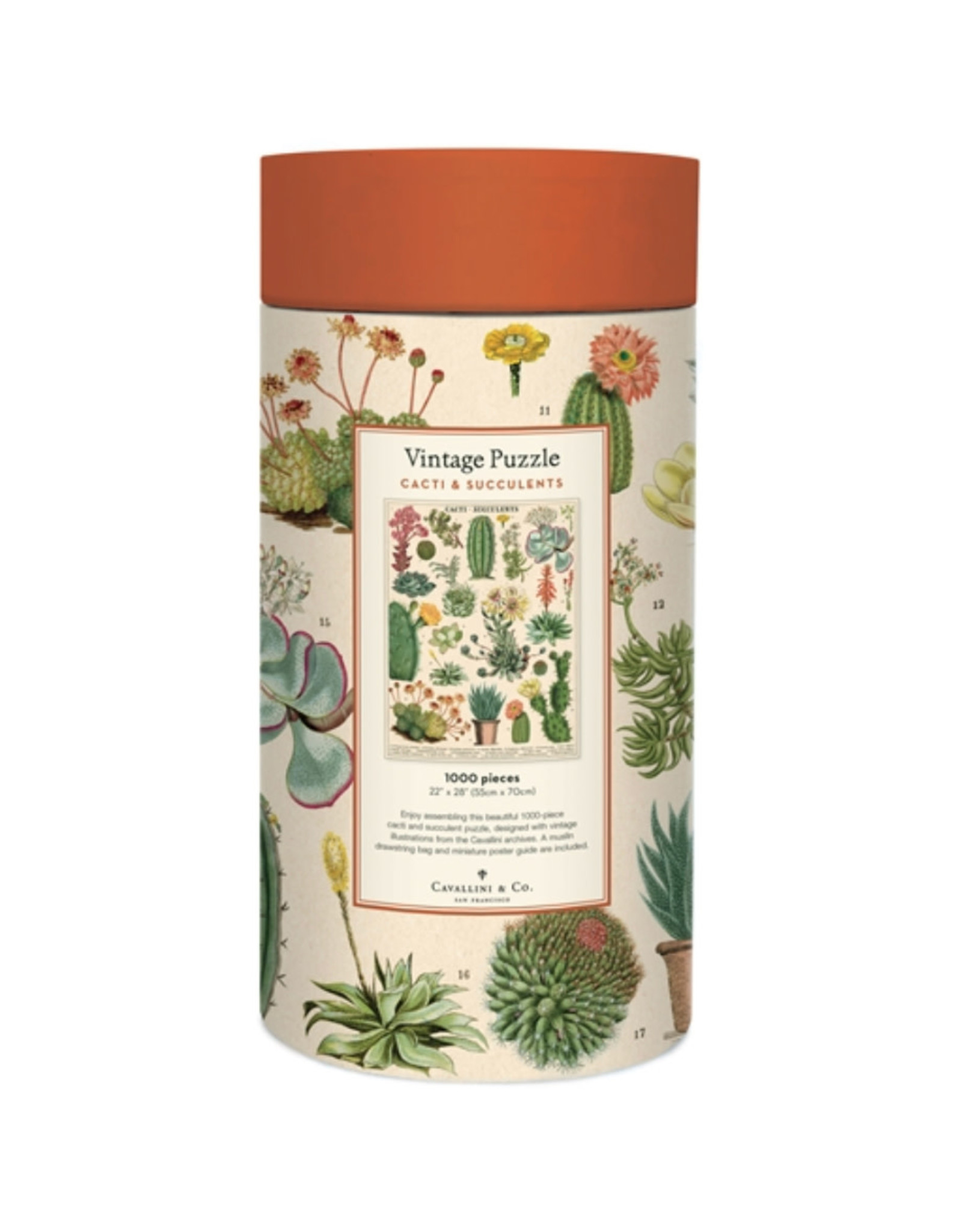 Cavallini Papers & Co. Cavallini Puzzle Cacti & Succulents 1,000 Pcs