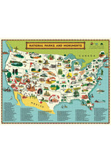 Cavallini Papers & Co. Cavallini Puzzle National Parks Map 1,000 Pcs