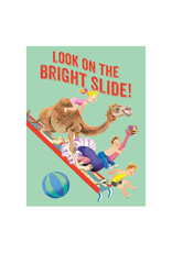 Laughing Elephant Camel & Children on a Slide Notecard A7 Thinking of You