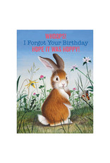 Laughing Elephant Contrite Bunny Notecard A7 Birthday