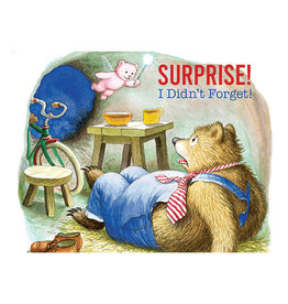 Laughing Elephant Shocked Bear Notecard A7 Birthday