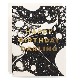 Antiquaria Marble Birthday Darling A2 Greeting Card