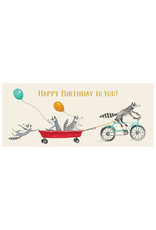 Hester & Cook Happy Birthday Raccoons Greeting Card