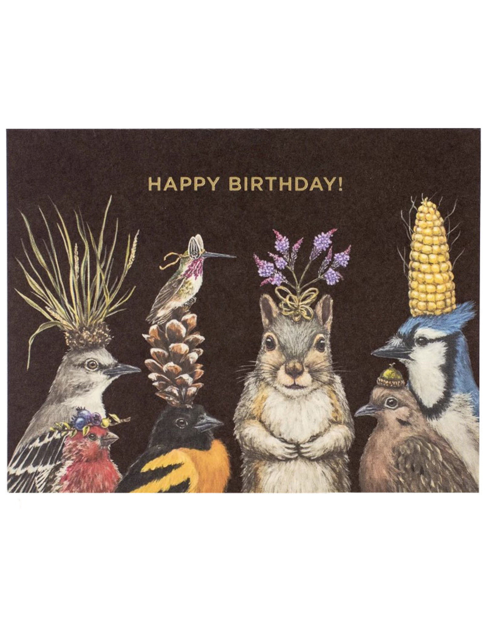 Hester & Cook Birthday Squirrel & Friends Greeting Card A2