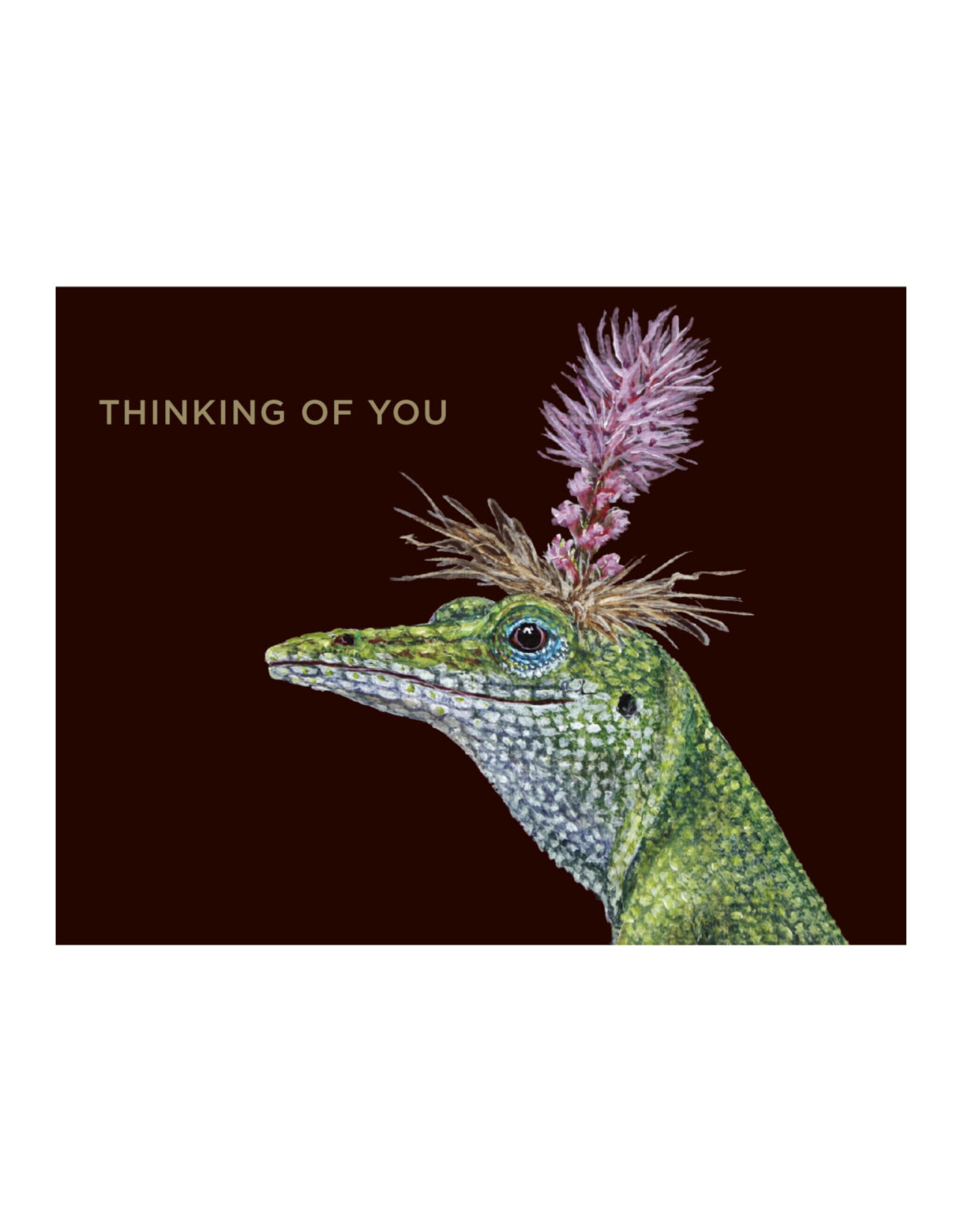 Hester & Cook Bella Lizard Greeting Card A2