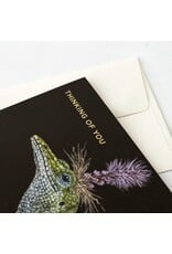 Hester & Cook Bella Lizard Greeting Card A2