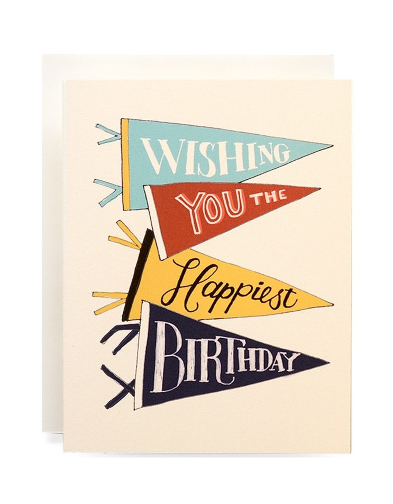 Antiquaria Pennant Birthday A2 Greeting Card