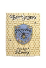 Antiquaria Patch Card: Honeybee Birthday A2 Greeting Card