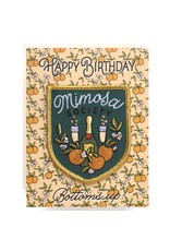 Antiquaria Patch Card: Mimosa Birthday A2 Greeting Card