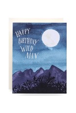 Antiquaria Wild Man Birthday A2 Greeting Card