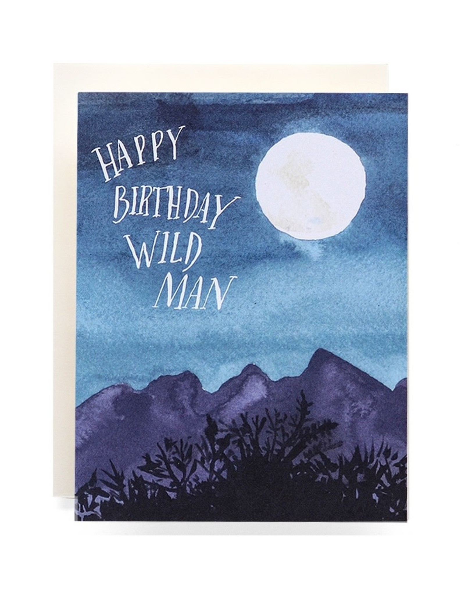 Antiquaria Wild Man Birthday A2 Greeting Card