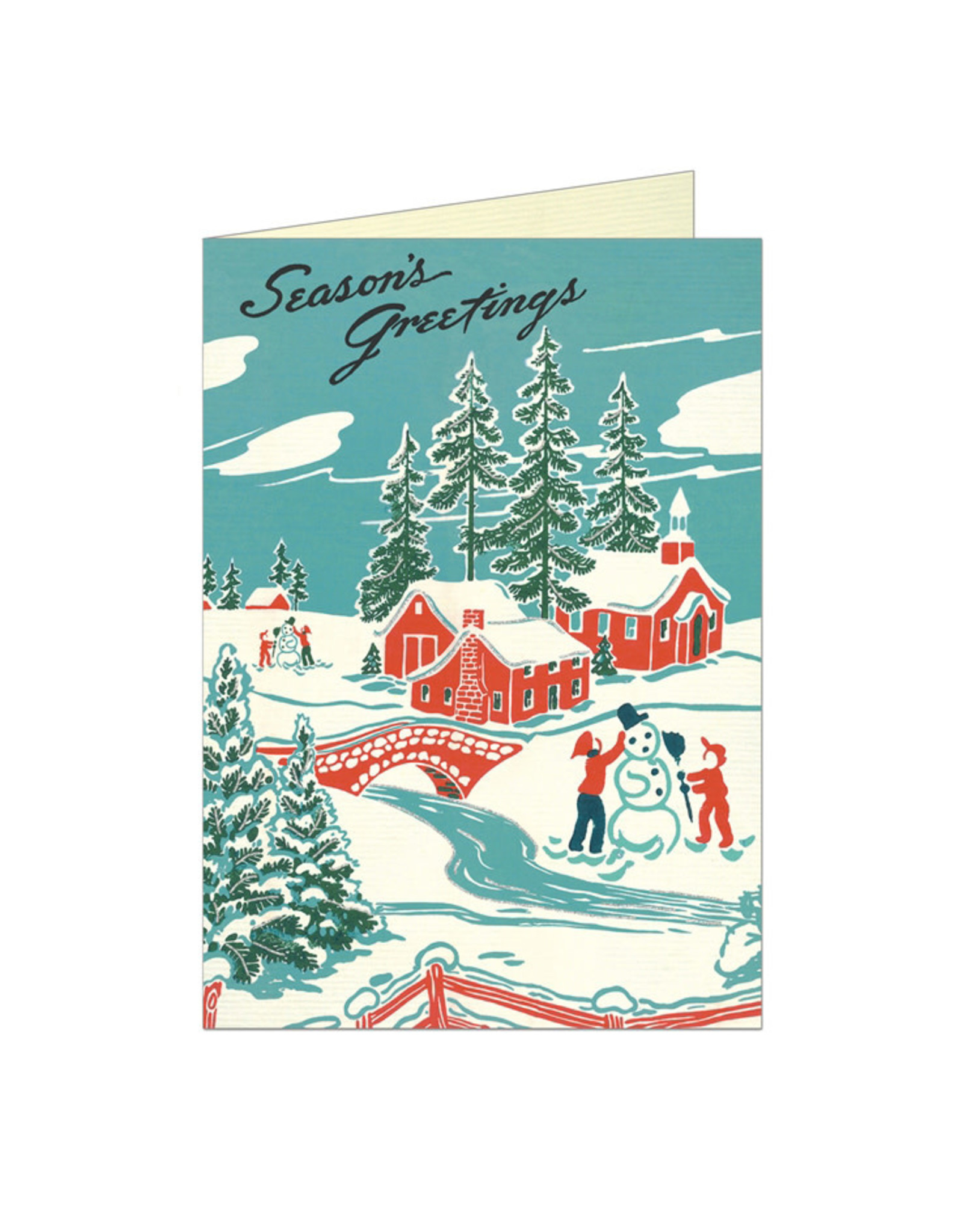 Cavallini Papers & Co. Christmas Winter Wonderland Brittany Notecard