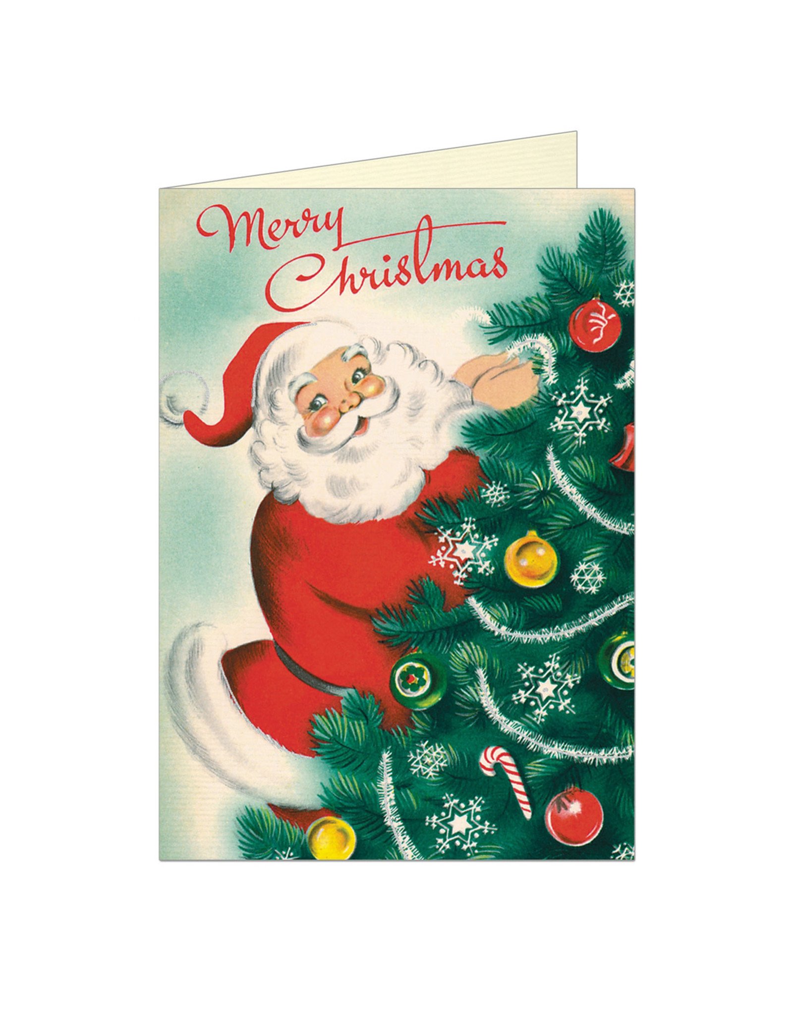 Cavallini Papers & Co. Christmas Santa Brittany Notecard