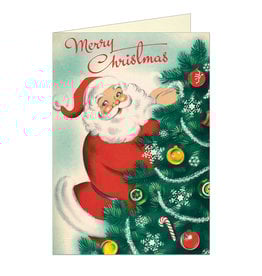 Cavallini Papers & Co. Christmas Santa Brittany Notecard