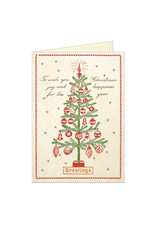Cavallini Papers & Co. Christmas Tree Brittany Notecard