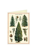 Cavallini Papers & Co. Christmas Trees Brittany Notecard