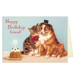 Cavallini Papers & Co. Happy Birthday Friends Brittany Notecard