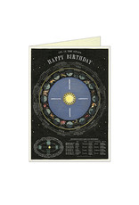 Cavallini Papers & Co. Happy Birthday Zodiac Brittany Notecard