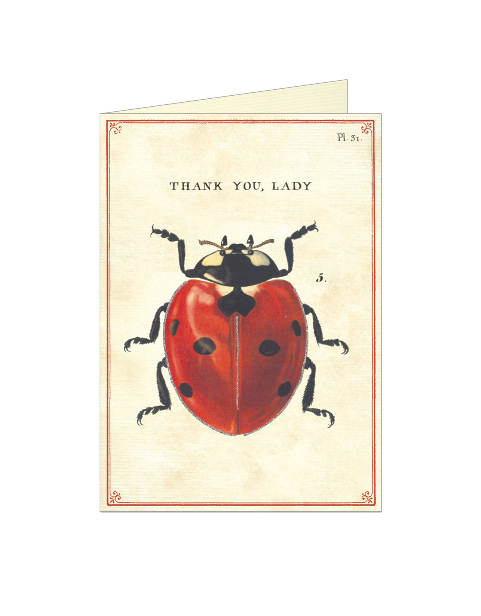 Cavallini Papers & Co. Thank You Lady Brittany Notecard