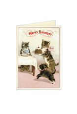 Cavallini Papers & Co. Happy Birthday Cats Brittany Notecard