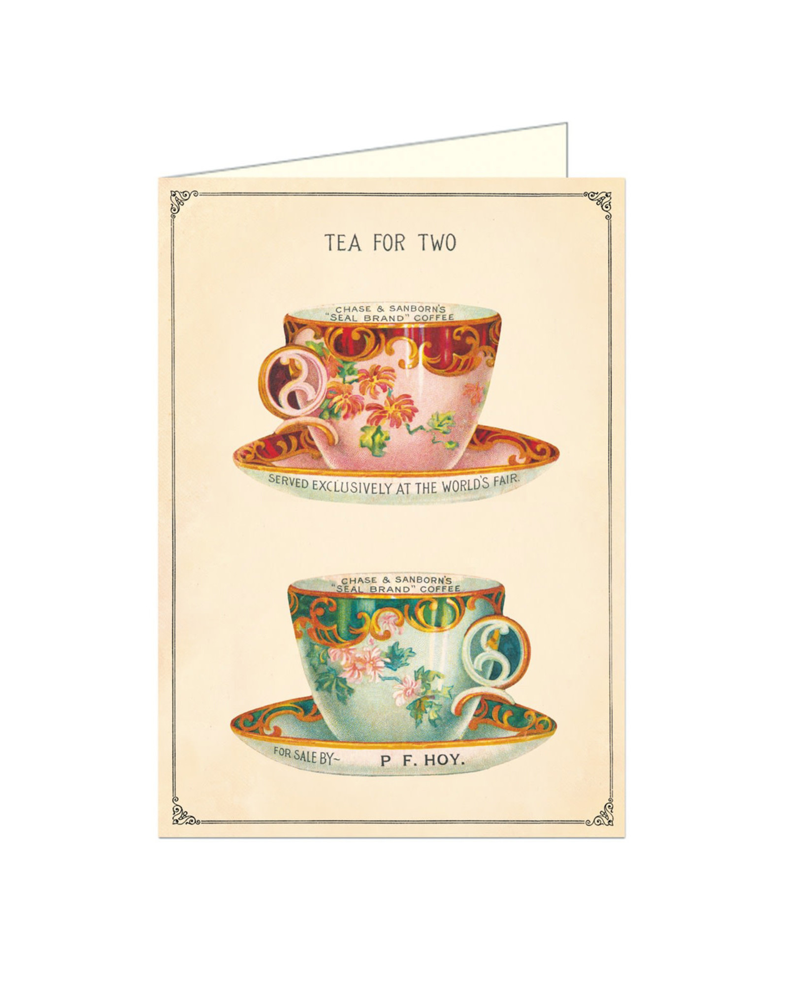 Cavallini Papers & Co. Tea for Two Brittany Notecard