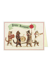 Cavallini Papers & Co. Happy Birthday Cat 3 Brittany Notecard
