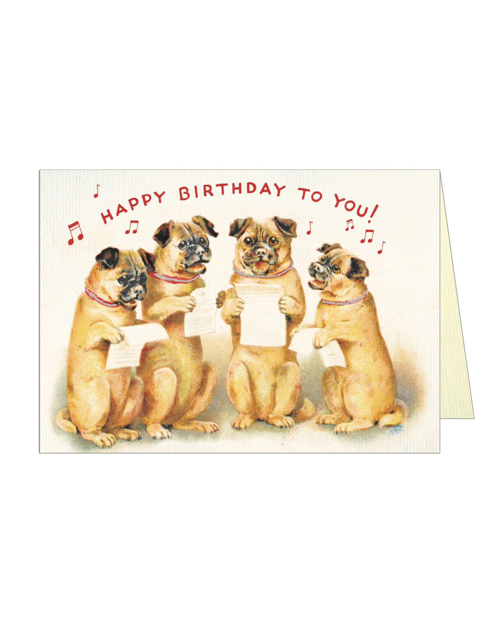 Cavallini Papers & Co. Happy Birthday Dog 4 Brittany Notecard