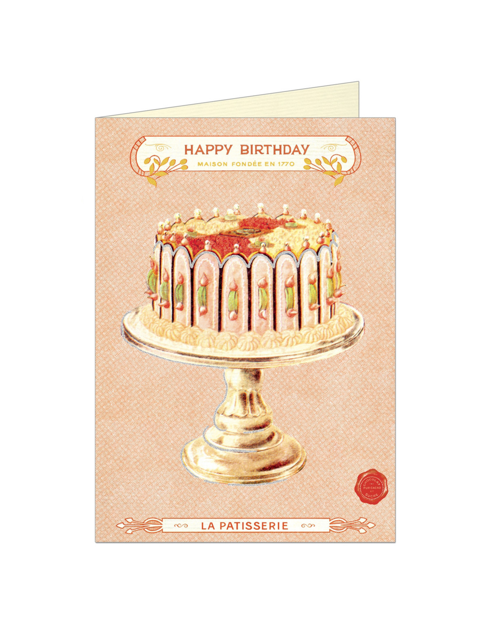 Cavallini Papers & Co. Birthday Cake Brittany Notecard