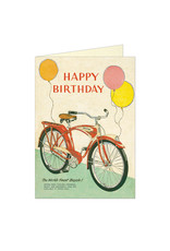 Cavallini Papers & Co. Birthday Bicycle Brittany Notecard