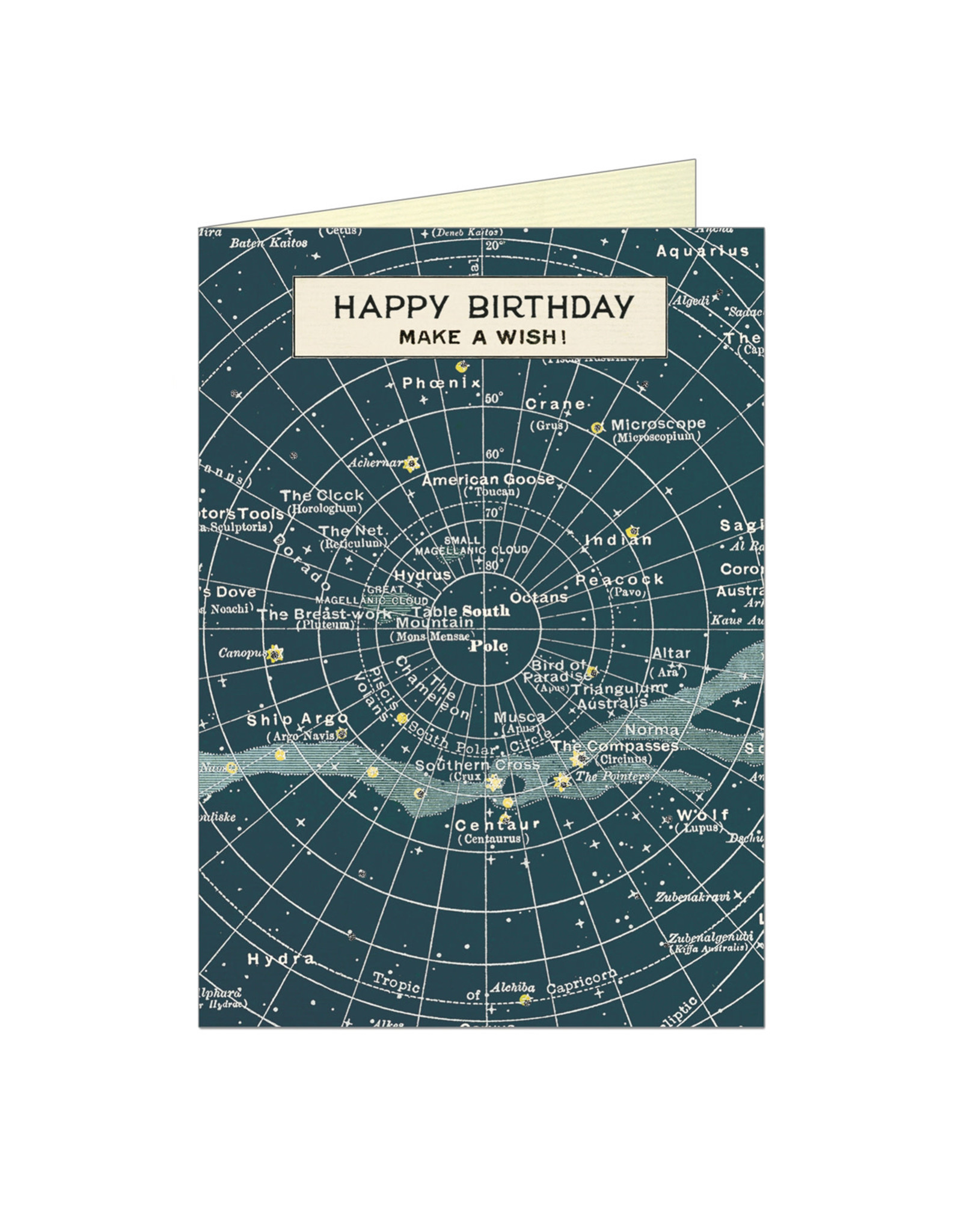 Cavallini Papers & Co. Happy Birthday Celestial Brittany Notecard