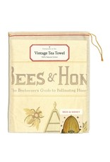 Cavallini Papers & Co. Bees & Honey Tea Towel