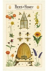 Cavallini Papers & Co. Bees & Honey Tea Towel