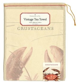 Cavallini Papers & Co. Crustaceans Tea Towel