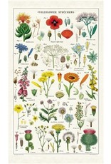 Cavallini Papers & Co. Wildflowers Tea Towel