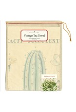 Cavallini Papers & Co. Succulents Tea Towel