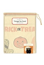 Cavallini Papers & Co. Trick or Treat Halloween Tea Towel
