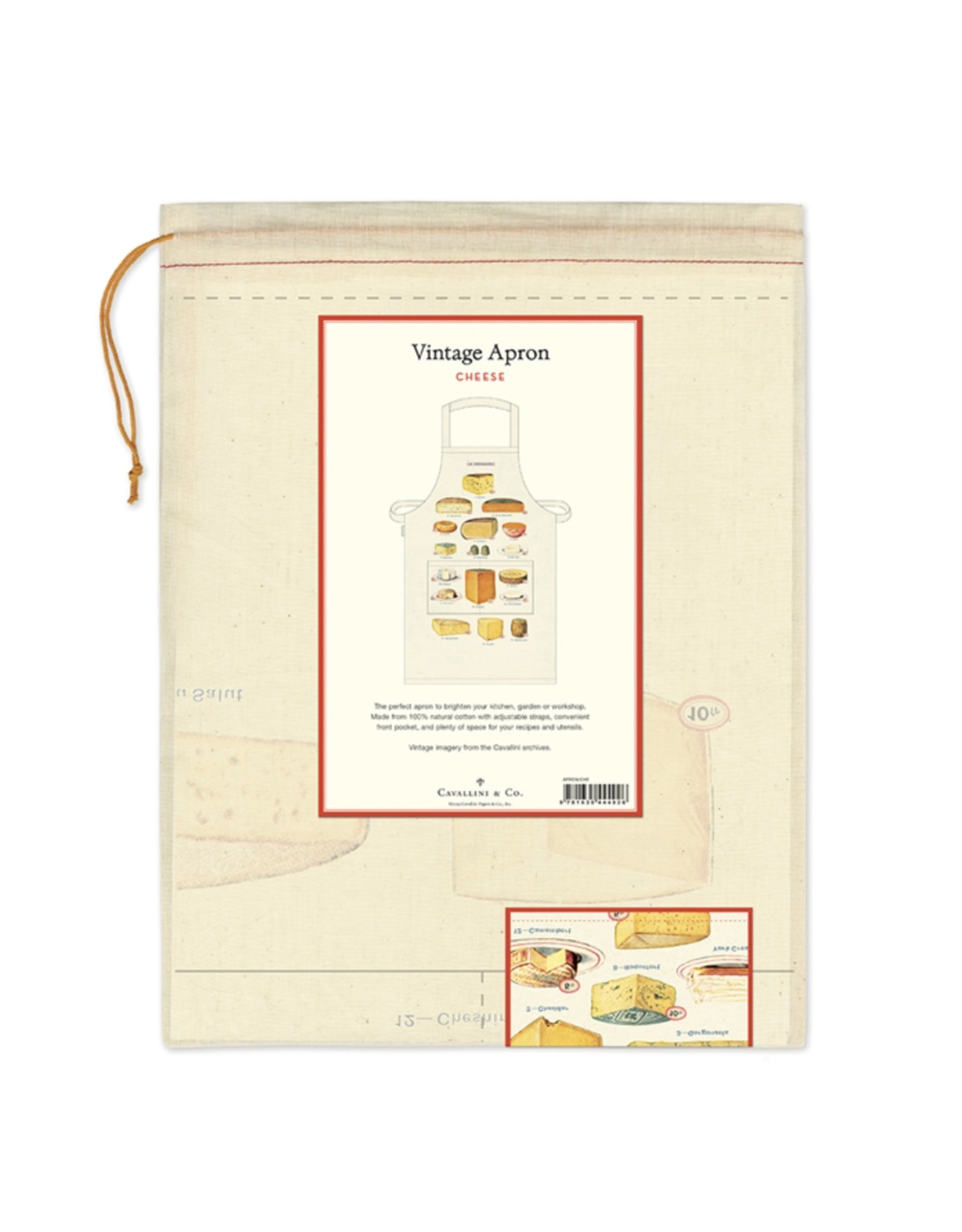 Cavallini Papers & Co. Cheese Vintage Apron