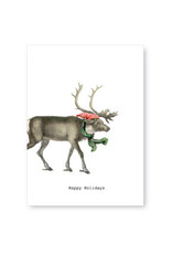 Tokyomilk Happy Holidays Reindeer Christmas Notecard