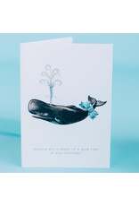 Tokyomilk A Whale of a Good Time Birthday Notecard