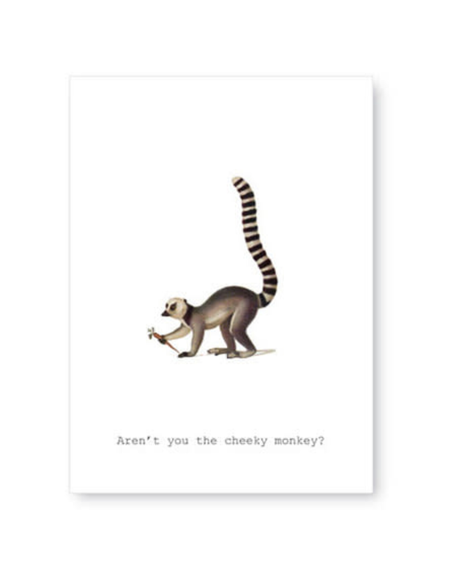 Tokyomilk Aren't You the Cheeky Monkey Everyday Notecard