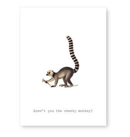 Tokyomilk Aren't You the Cheeky Monkey Everyday Notecard