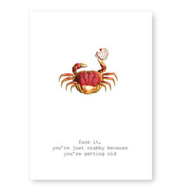 Tokyomilk Face It You're Just Crabby Birthday Notecard