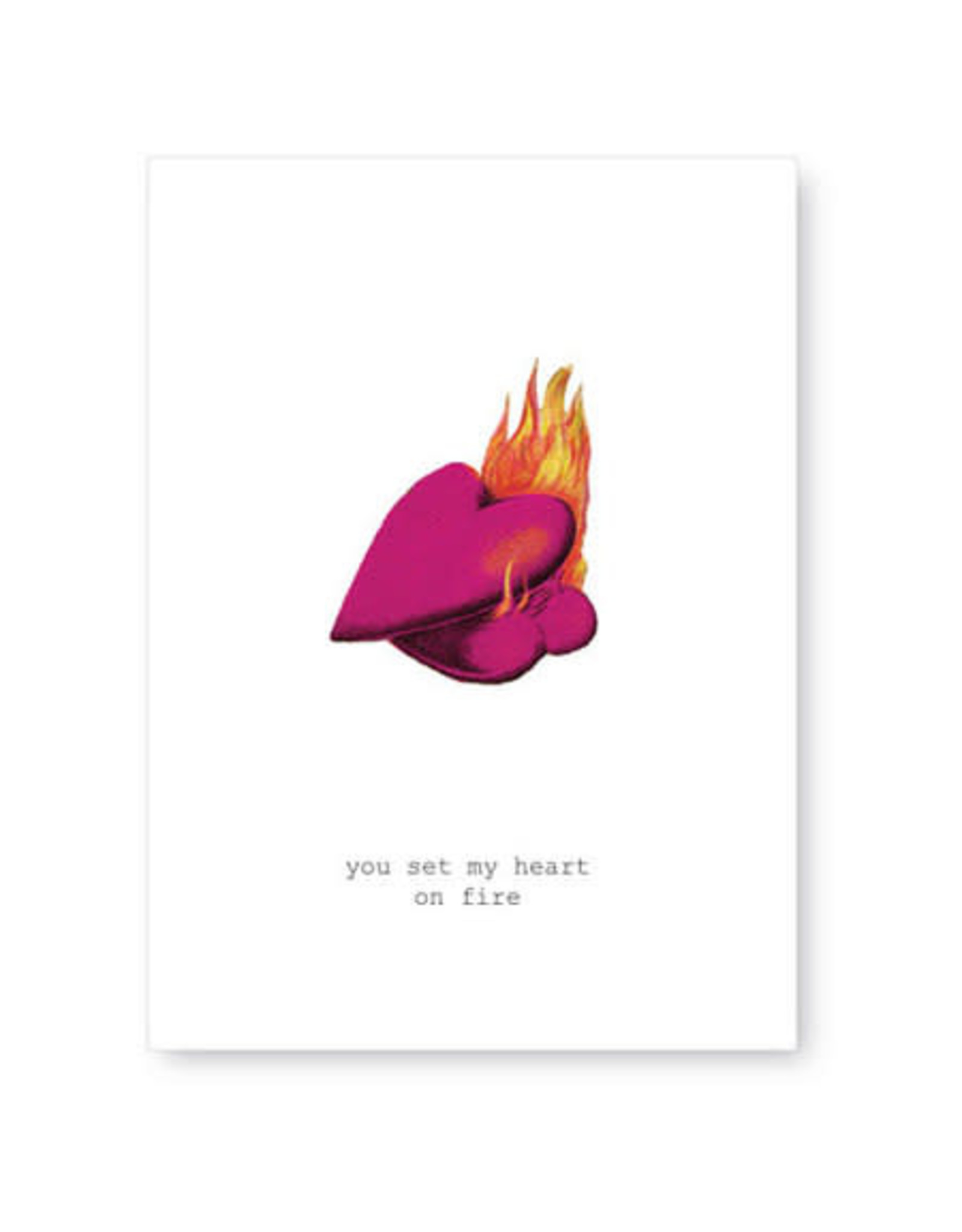 Tokyomilk You Set My Heart On Fire Love Notecard