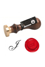 J. Herbin "J" Script Old Style Letter Seal + Handle
