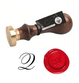 J. Herbin "Q" Script Old Style Letter Seal + Handle