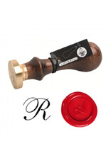 J. Herbin "R" Script Old Style Letter Seal + Handle