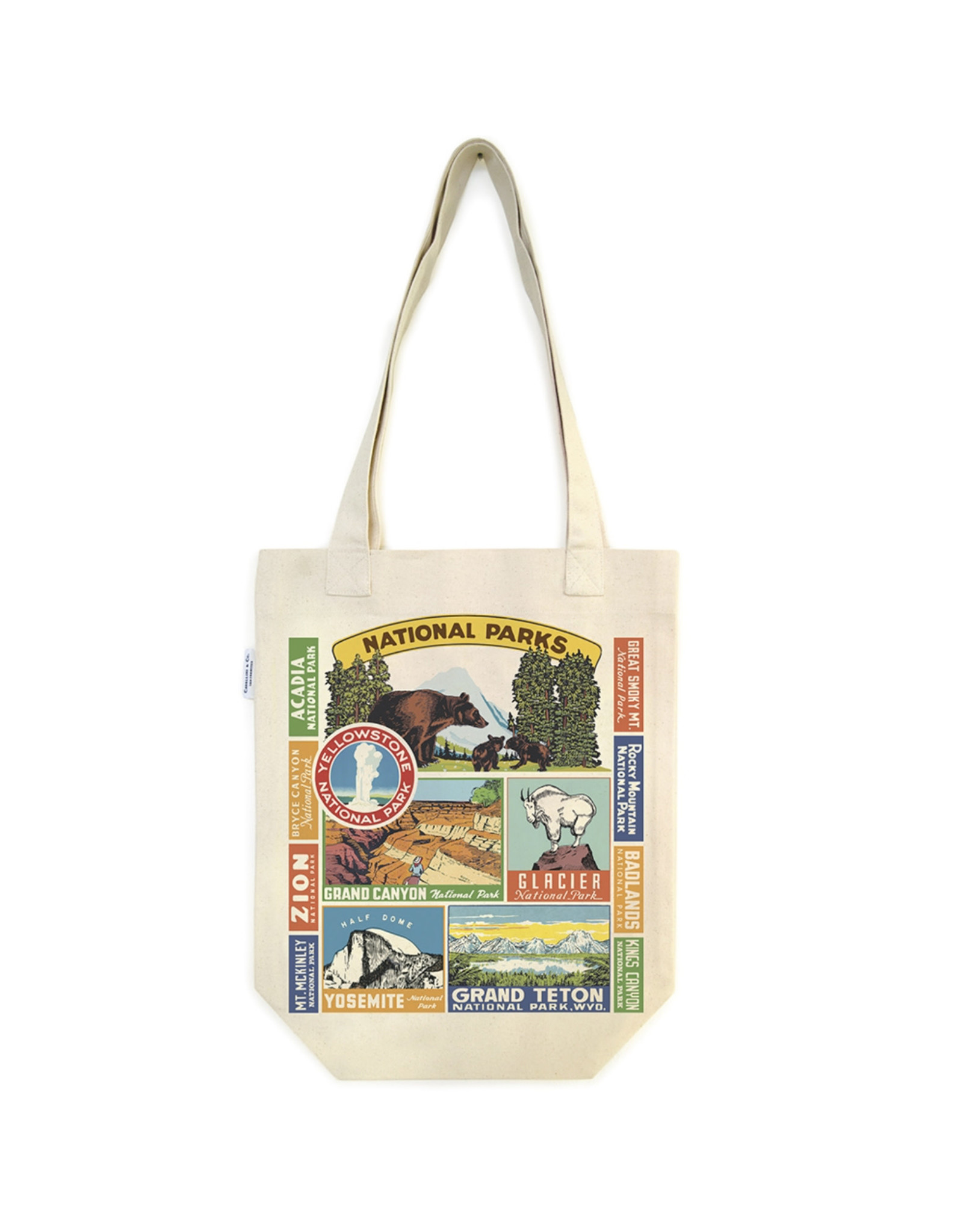 Cavallini Papers & Co. National Parks Tote Bag