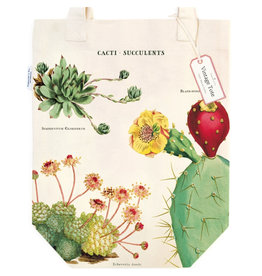 Cavallini Papers & Co. Cacti & Succulents Tote Bag