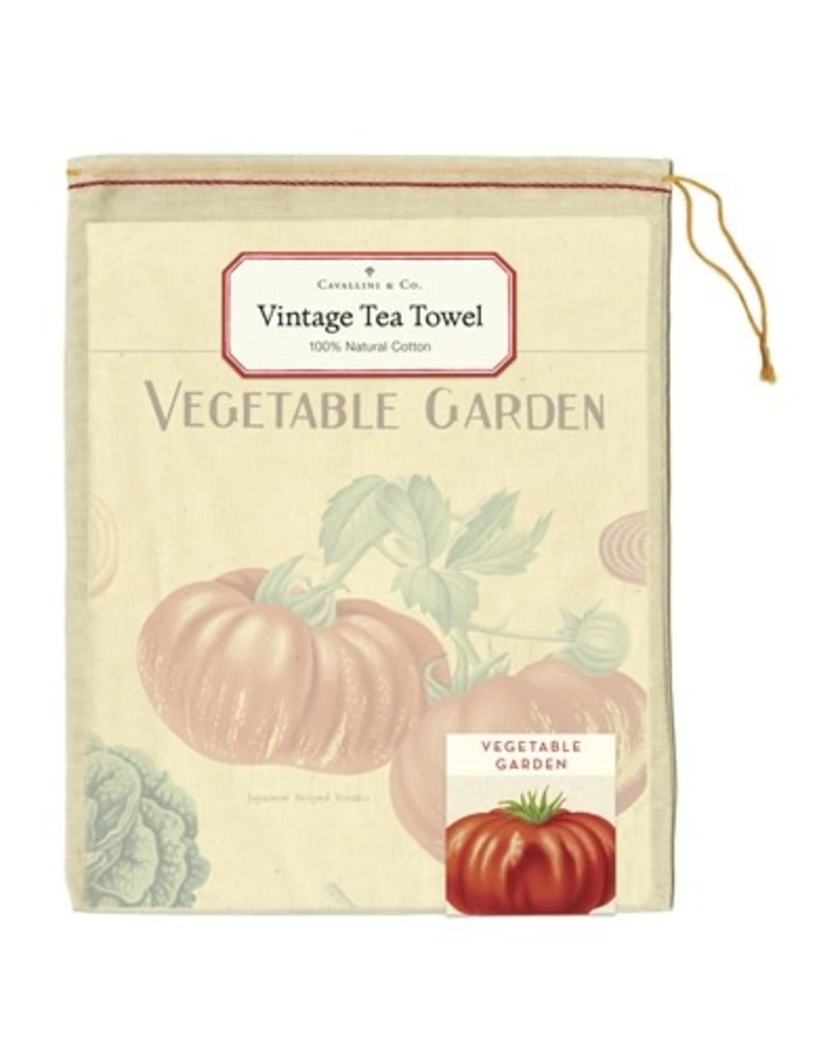 Cavallini Papers & Co. Vegetable Garden Tea Towel