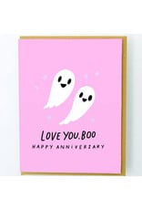 Hello!Lucky Love You Boo Anniversary A2 Notecard